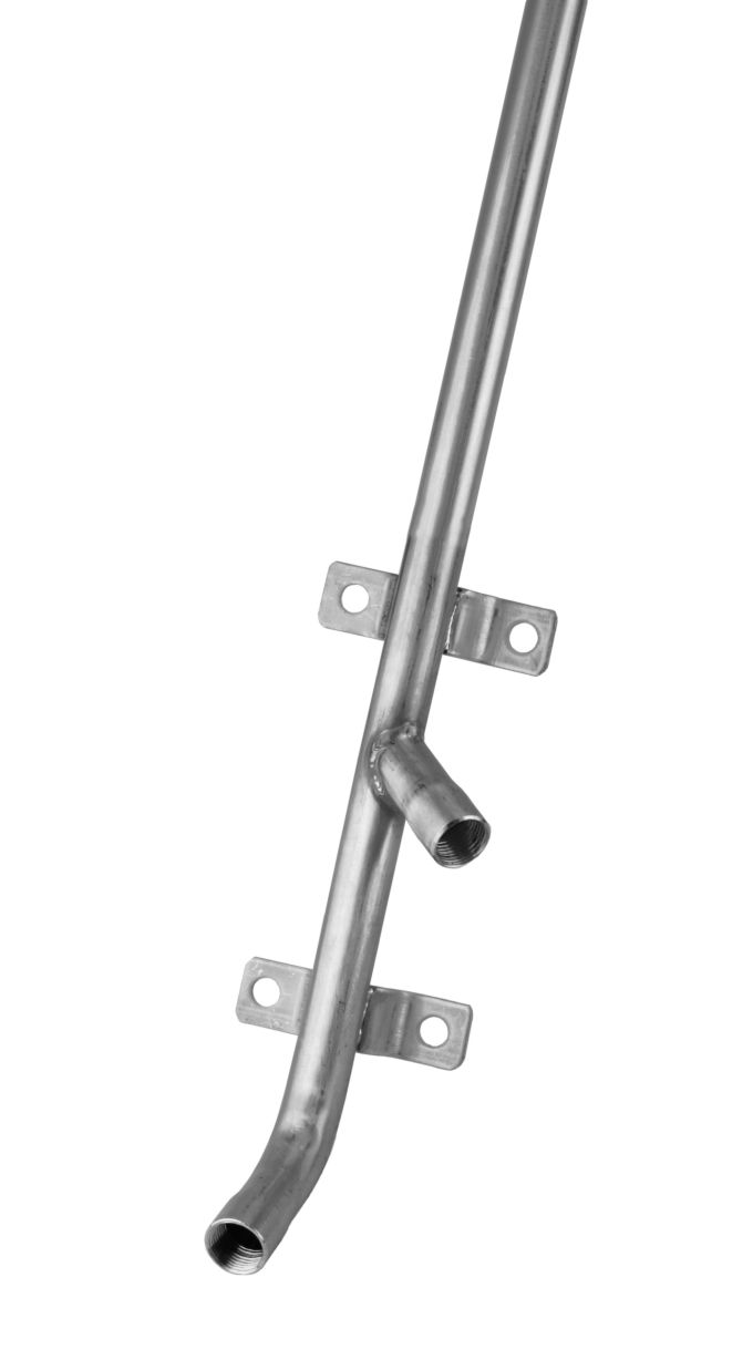 Rohr 1/2", 600 mm, AG/IG, 2 x 30°